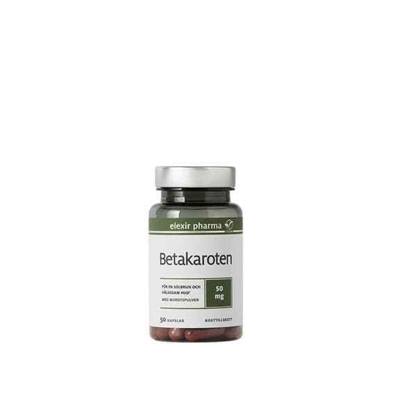 Elexir Pharma Betakaroten 50 mg, 50 kapsler