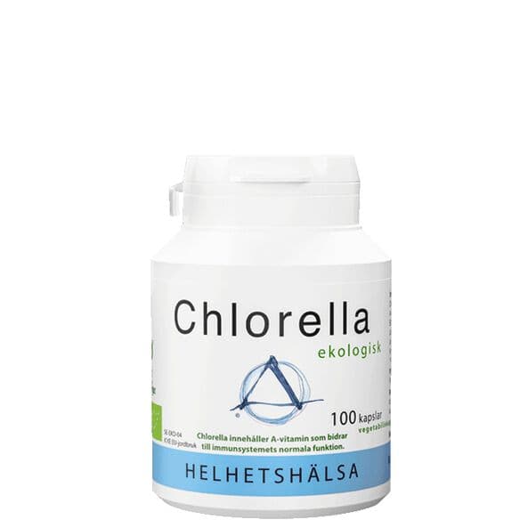 Helhetshälsa Chlorella EKO, 100 kapsler