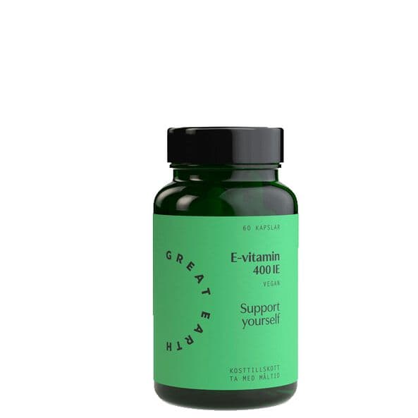 Great Earth E-vitamin, 60 kapsler