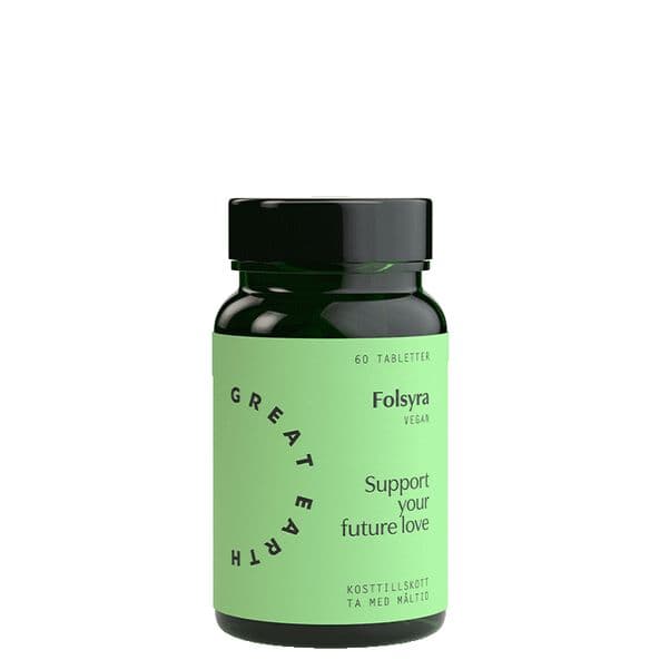 Great Earth Folsyra 400 mcg, 60 tabletter