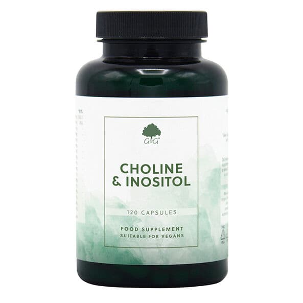 G&G Vitamins Choline 250 mg & Inositol 250 mg, 120 kapsler