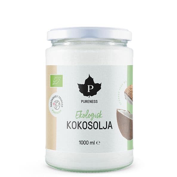 Pureness Jomfrukokosolie Øko, 1000 ml