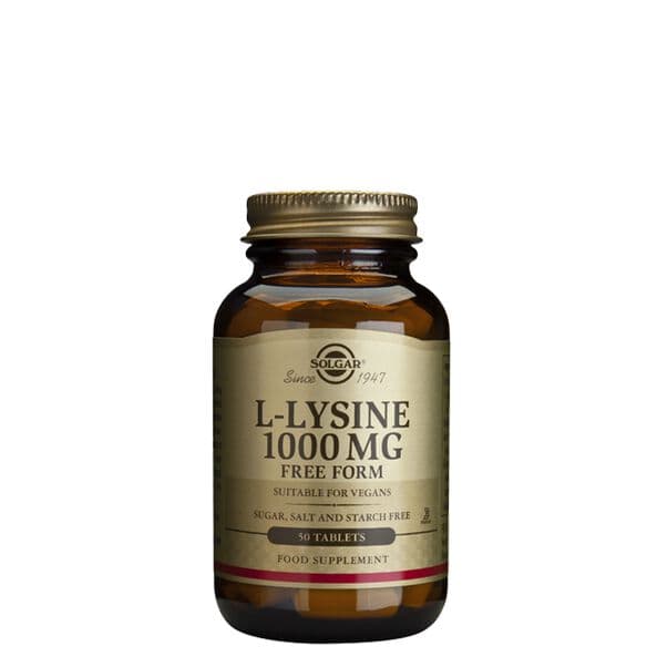 Solgar L-lysine 1000 mg, 50 tabletter
