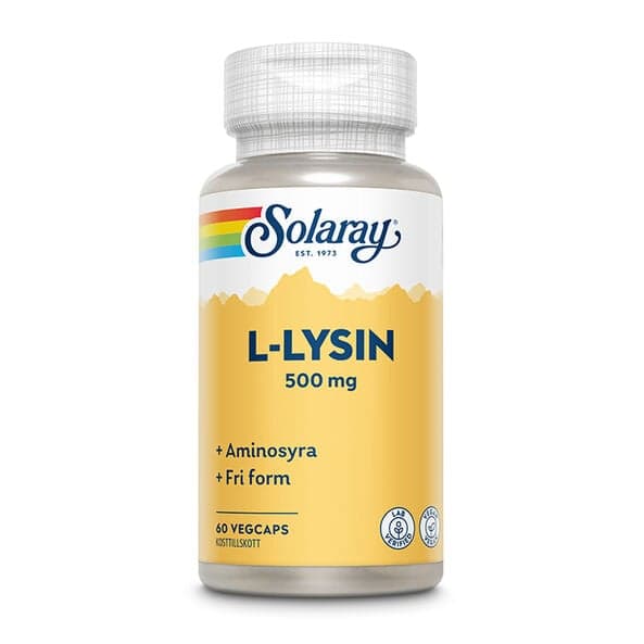 Solaray L-lysin Aminosyrer, 60 kapsler