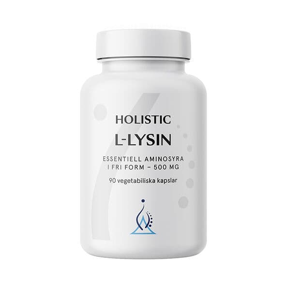Holistic L-lysin 500 mg, 90 vegetabilske kapsler
