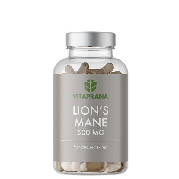 Vitaprana Lion's Mane 500 mg, 100 kapsler