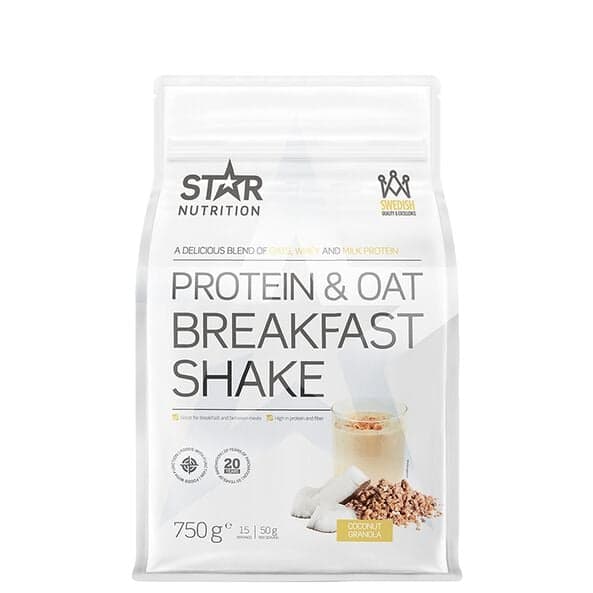 Star Nutrition Protein & Havre Morgenmad Shake, 750 g