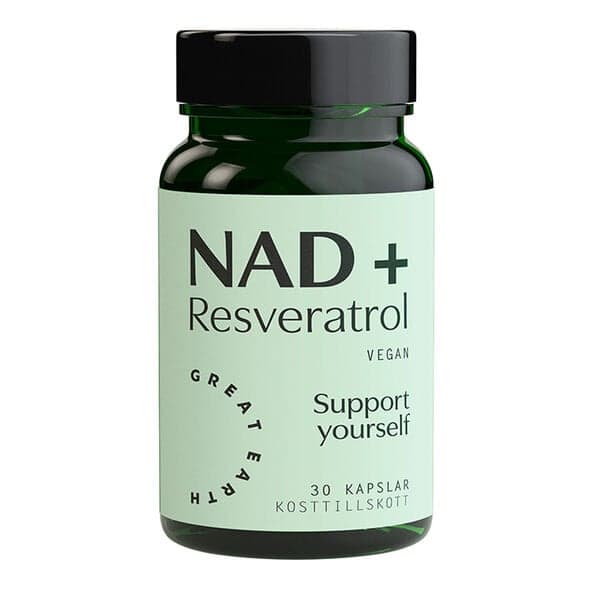Great Earth NAD+ Resveratrol, 30 kapsler