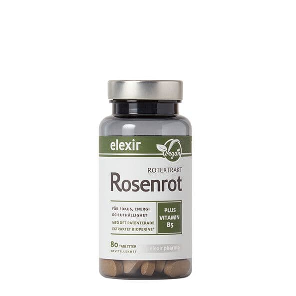 Elexir Pharma Rosenrod, 80 tabletter