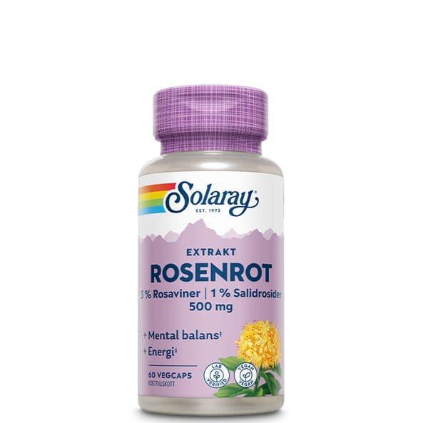 Solaray Rosenrod, 60 kapsler