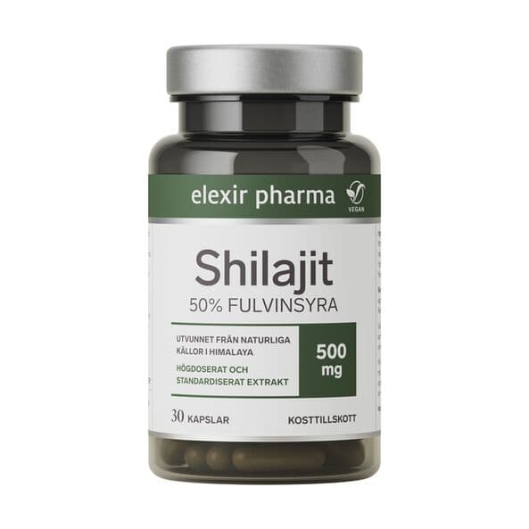 Elexir Pharma Shilajit, 30 kapsler