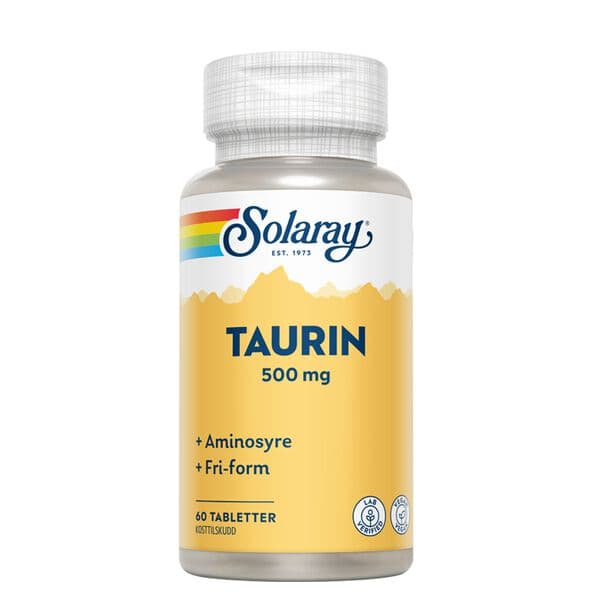 Solaray Taurin, 60 tabletter