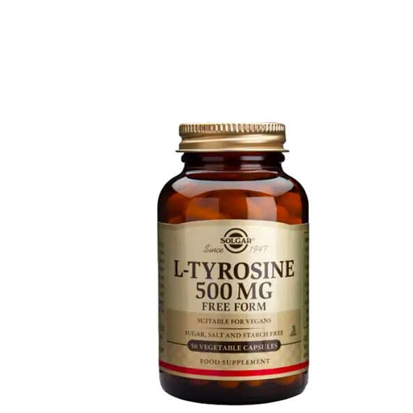 Solgar L-Tyrosine 500 mg, 50 kapsler