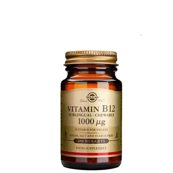 Solgar B-12 1000 mcg, 100 tabletter