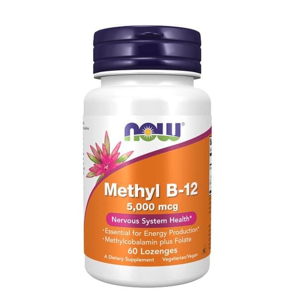 Now Foods Methyl B-12 5000 mcg Vegansk, 60 sugetabletter