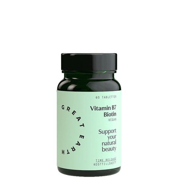 Great Earth Vitamin B7/Biotin, 60 tabletter