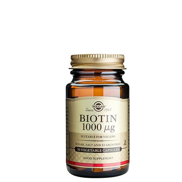 Solgar Biotin 1000 mcg, 50 kapsler