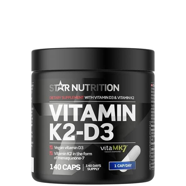 Star Nutrition Vitamin K2-D3, 140 kapsler