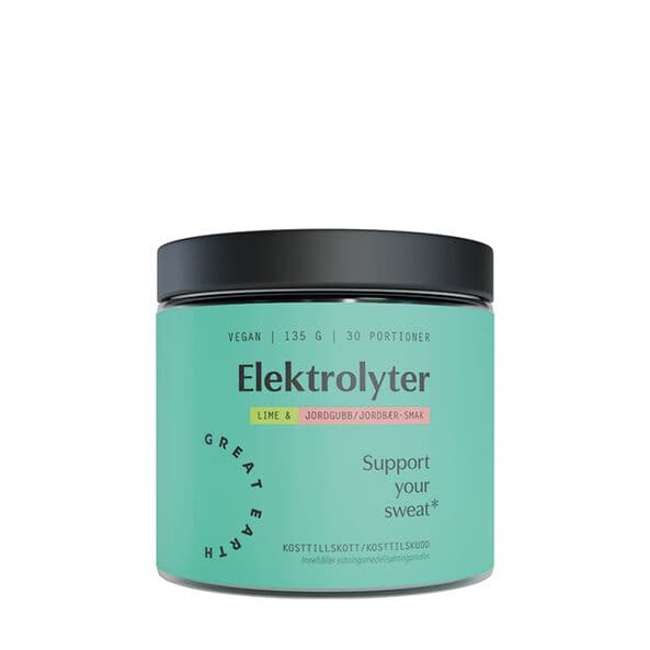 Great Earth Elektrolytter Jordbær/Lime, 135 g