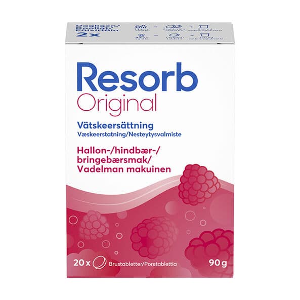Resorb Original Hallon, 20 brusetabletter