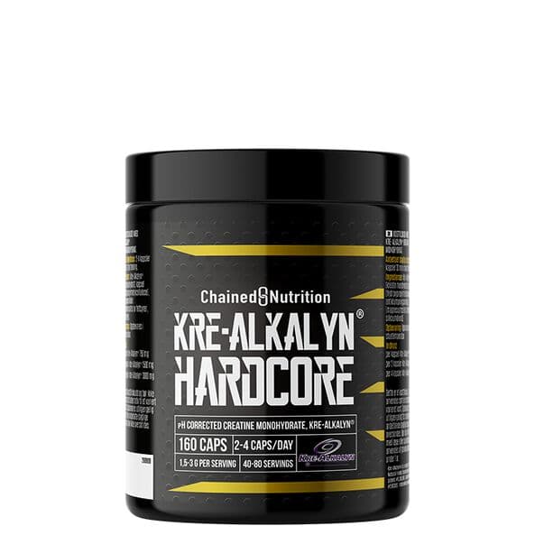 Chained Nutrition Kre-Alkalyn Hardcore, 160 kapsler