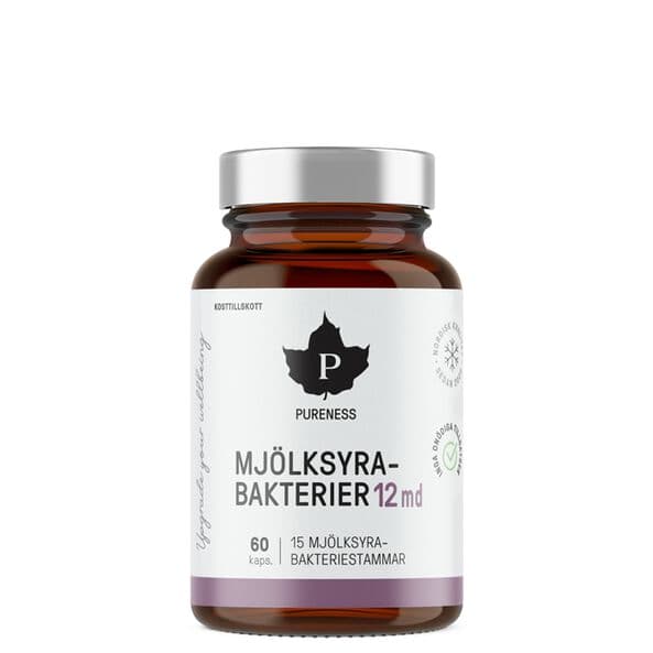 Pureness Mælkesyrebakterier 12 md, 60 kapsler
