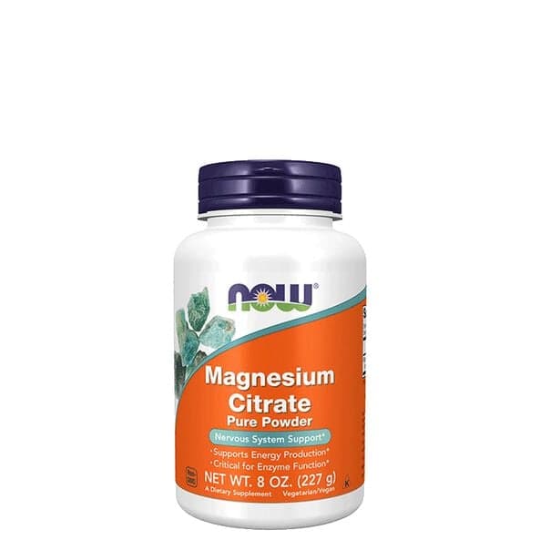 Now Foods Magnesium Citrate Pure Pulver, 227 g