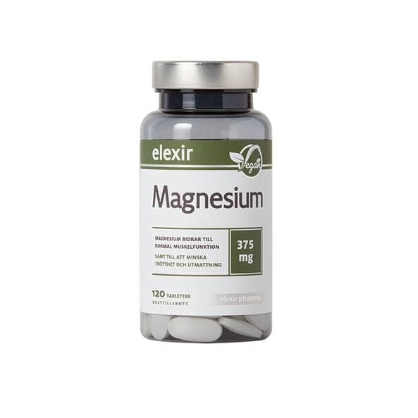 Elexir Pharma Magnesium 375 mg, 120 tabletter