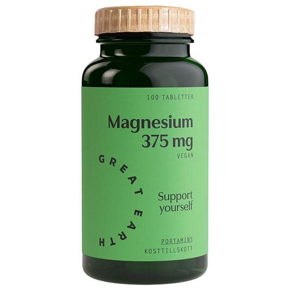 Great Earth Magnesium 375 mg, 100 tabletter