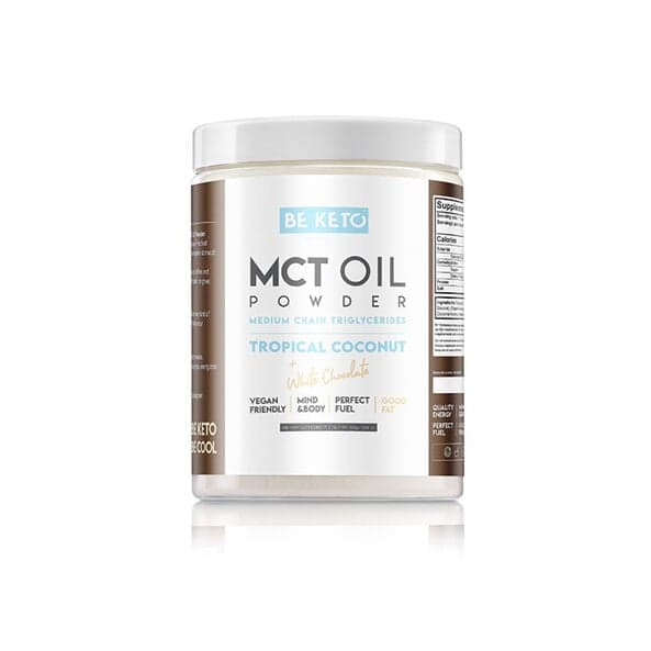 BeKeto Keto MCT Oil Powder, 300 g Coconut & White Chocolate